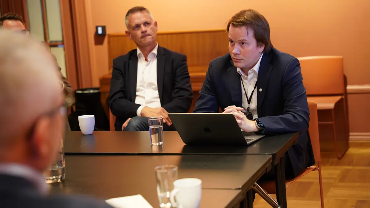 Statssekretær i Finansdepartementet, Geir Indrefjord (Sp). Foto: Næringsforeningen.