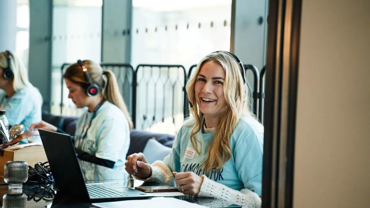 Fra ringedugnaden i 2024 hvor næringslivsaktører i kommunen samlet inn penger til TV-aksjonen.