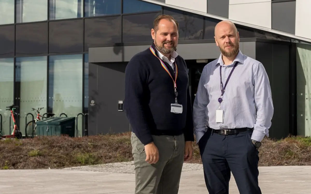 Øyvind Mjølund og Frank Wehus. Foto: Capgemini Norge.
