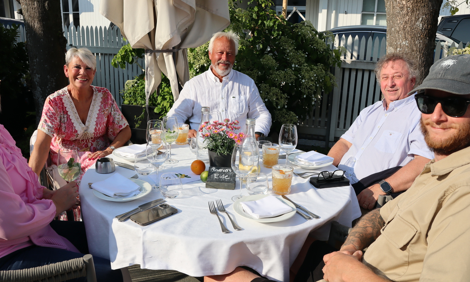 Jens Eide med styret sitt