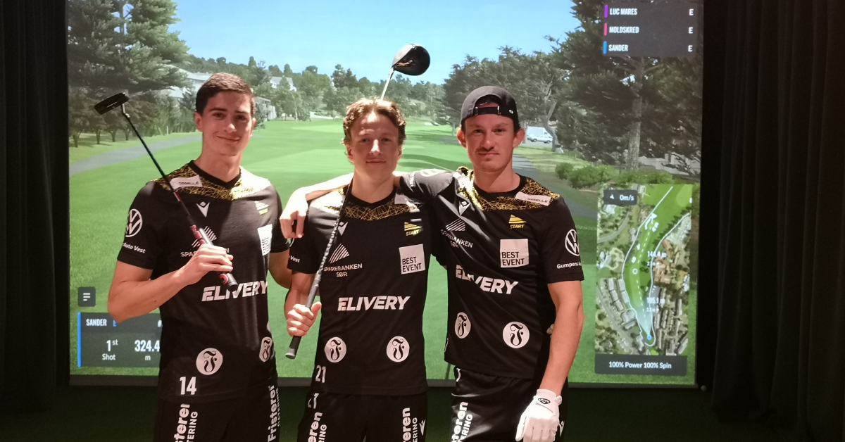 Starts-pillere testet golfsimulator